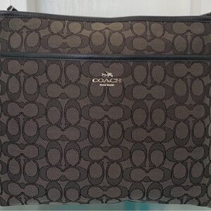 Coach Black Crossbody Bag with Signature Monogram